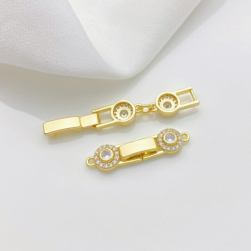 Floral Zircon Closure Connector