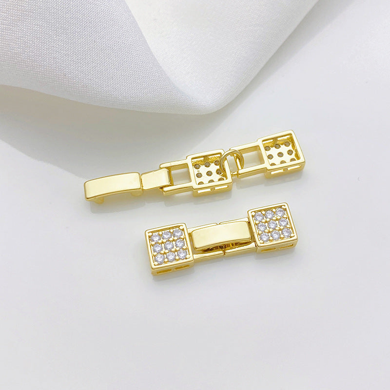 Floral Zircon Closure Connector