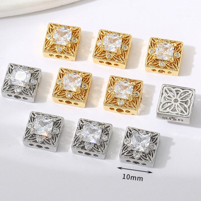 Multi-Hole Plated Spacer Bead with Zirconia
