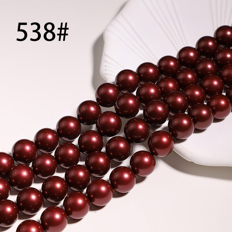 40cm Crystal Round Pearls, Full-Drilled Beads, 3-16mm, Swarovski Color