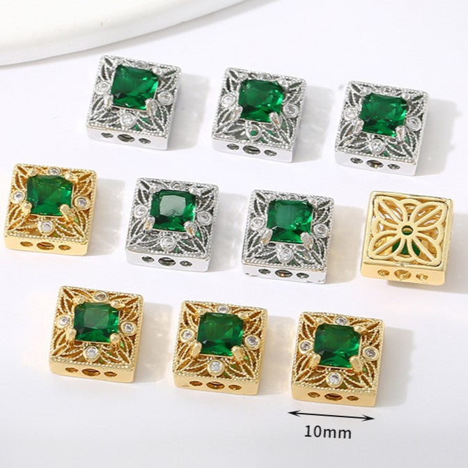 Multi-Hole Plated Spacer Bead with Zirconia