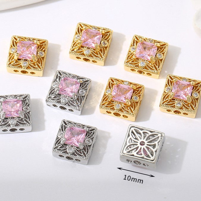 Multi-Hole Plated Spacer Bead with Zirconia