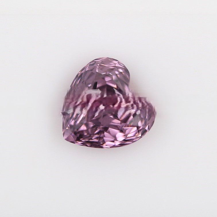 5A 6-8mm Heart Shape Rose Cut Loose CZ Stone - 2pcs