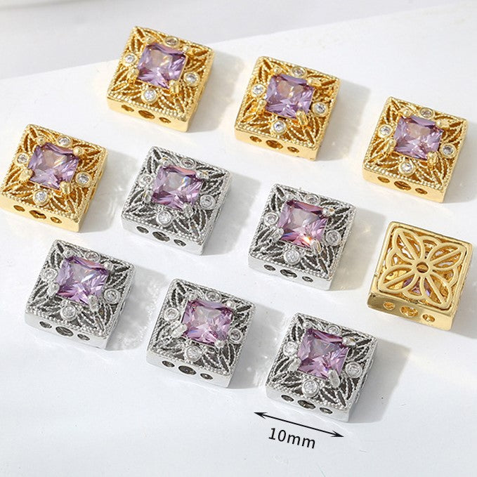 Multi-Hole Plated Spacer Bead with Zirconia
