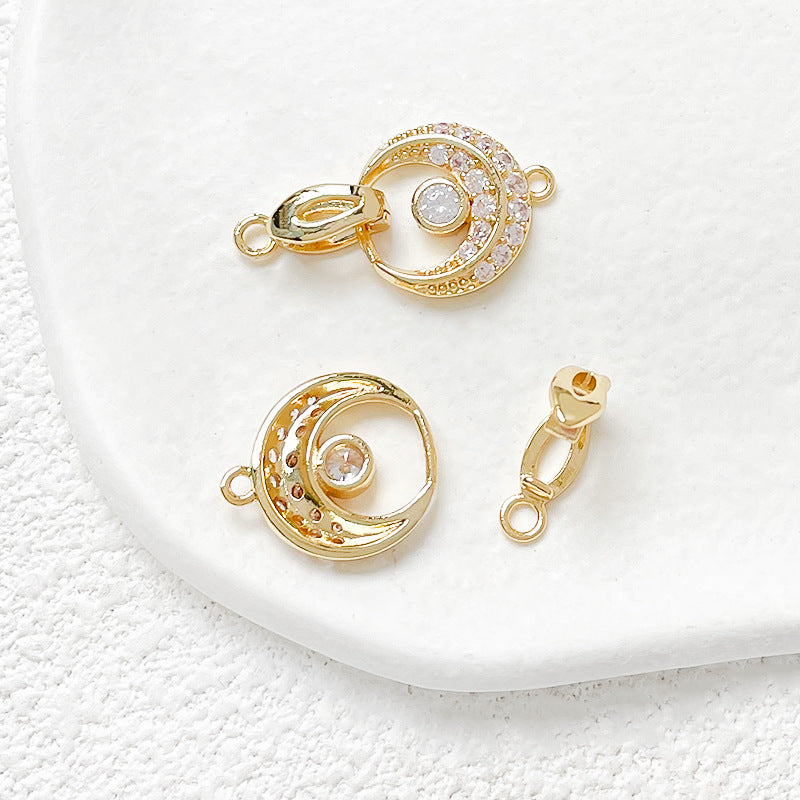 Round Shape Zircon Closure