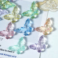 (50pcs)20x30mm Carved Glass Butterfly