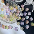 (50pcs)12mm Glass Rose Beads