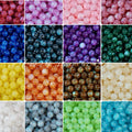(50pcs)6/8/10/12/16/20mm Starry Mermaid Iridescent Resin Round Beads