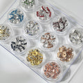 (50pcs)8/10/12mm Copper Rhinestone Ring Bead Caps / Pearl Spacers