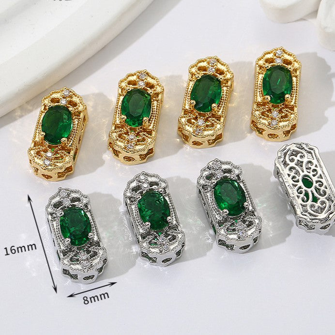 Multi-Hole Plated Spacer Bead with Zirconia