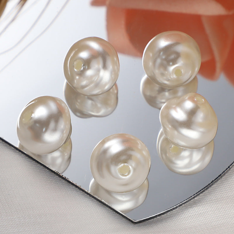 Threaded White Natural Freshwater Pearl Loose Beads - 650