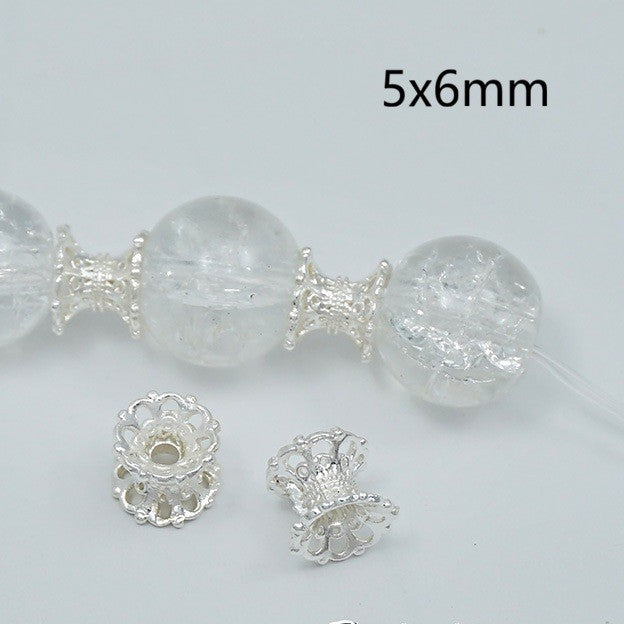 (5pcs)Flower Bead Caps / Spacers