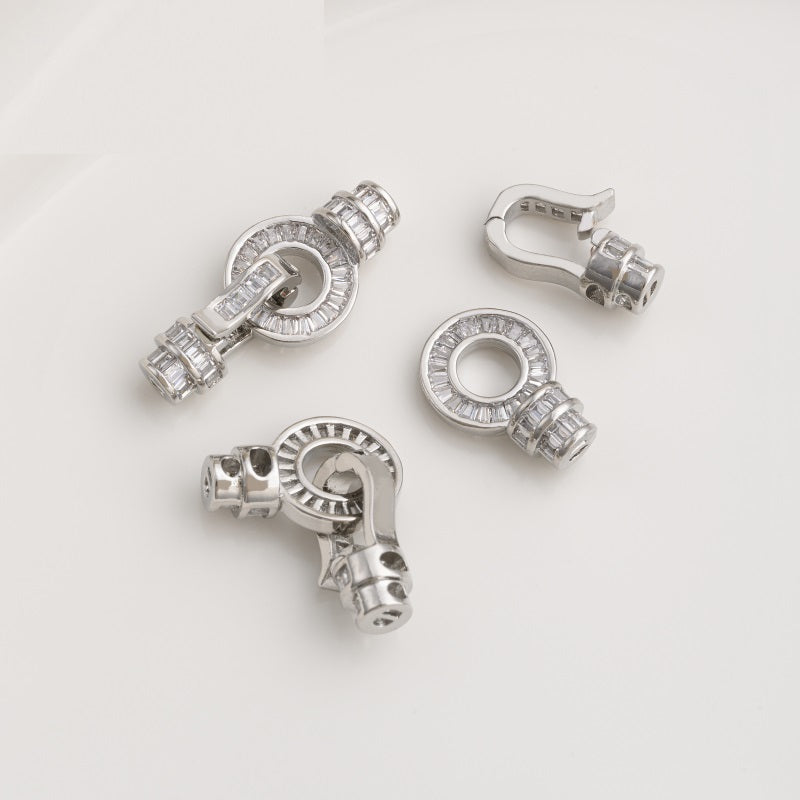 8 Shape Full Paved Zircon Closure