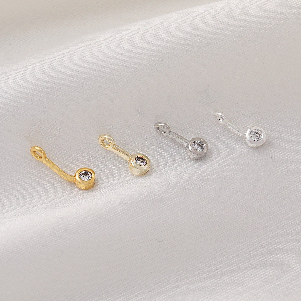 10pcs Flower Bud Small Dangle Charm Pendant