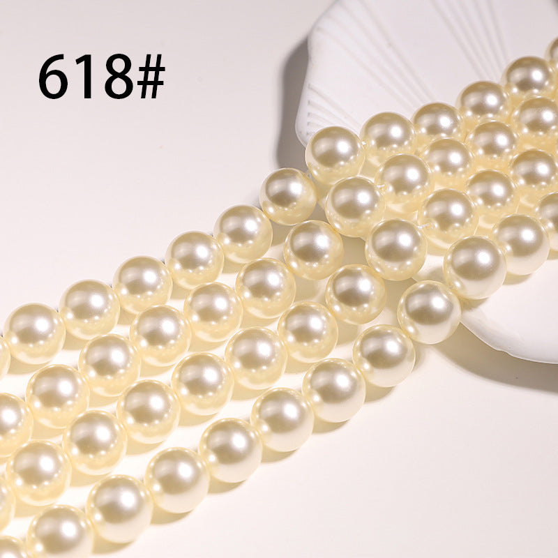 40cm Crystal Round Pearls, Full-Drilled Beads, 3-16mm, Swarovski Color