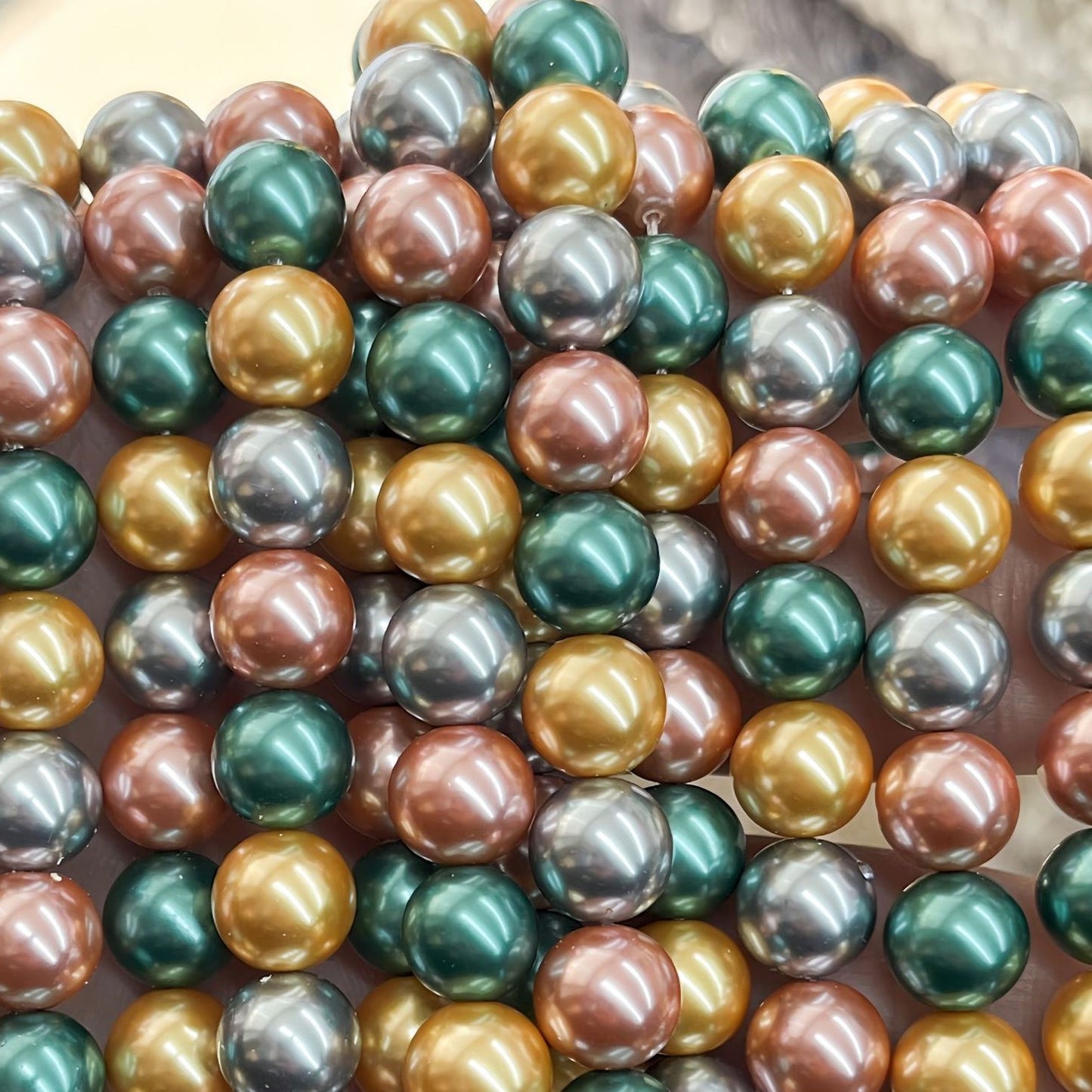 7A Crystal Round Pearls, Full-Drilled Beads, 2-16mm, Swarovski Color