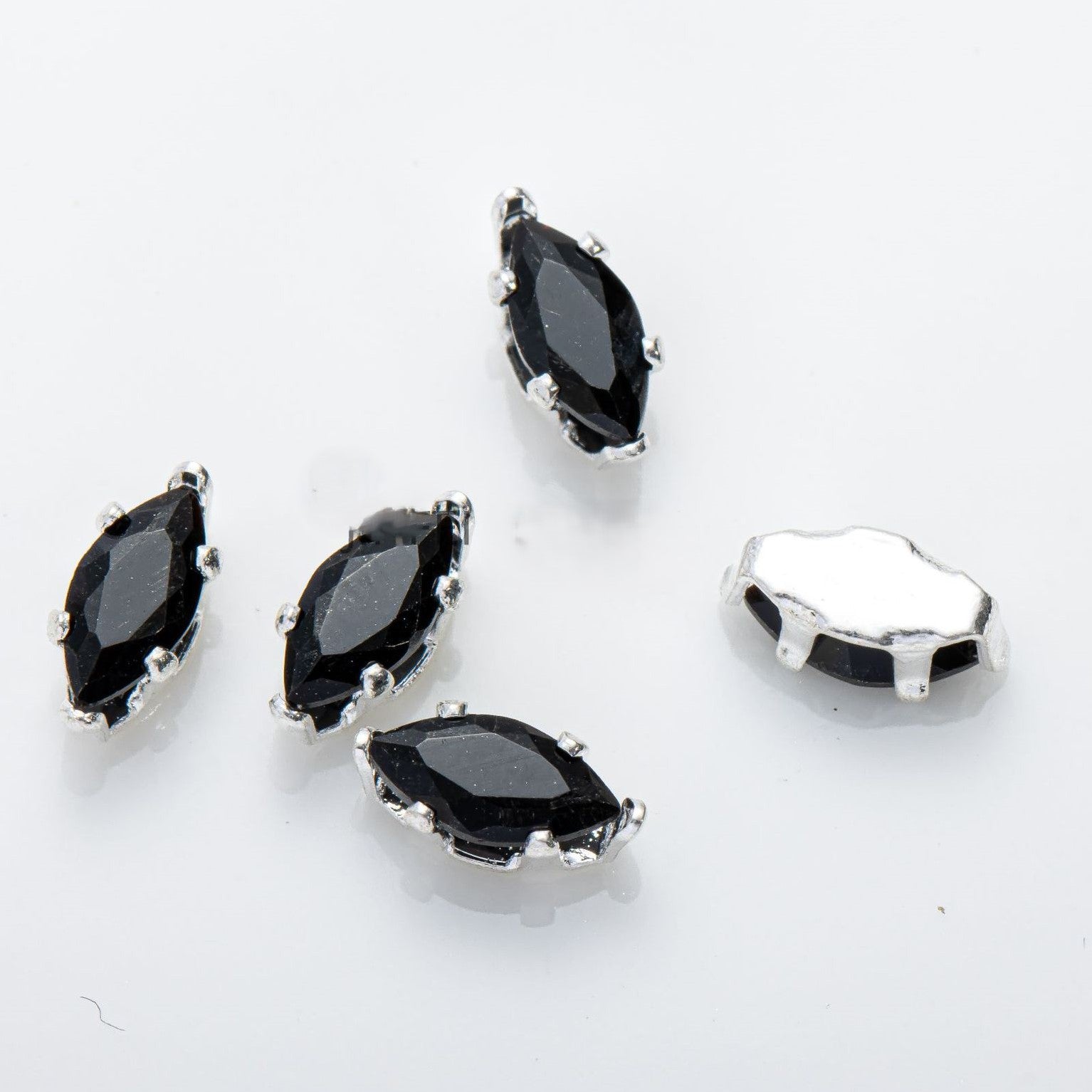(100pcs)3x6mm 6-prong Marquise Prong-Set CZ