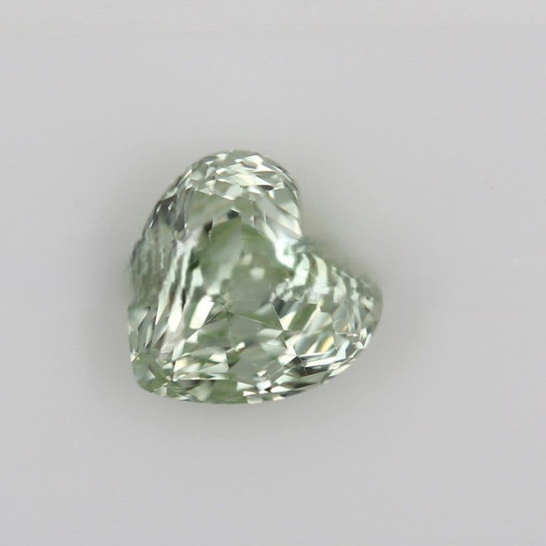 5A 6-8mm Heart Shape Rose Cut Loose CZ Stone - 2pcs