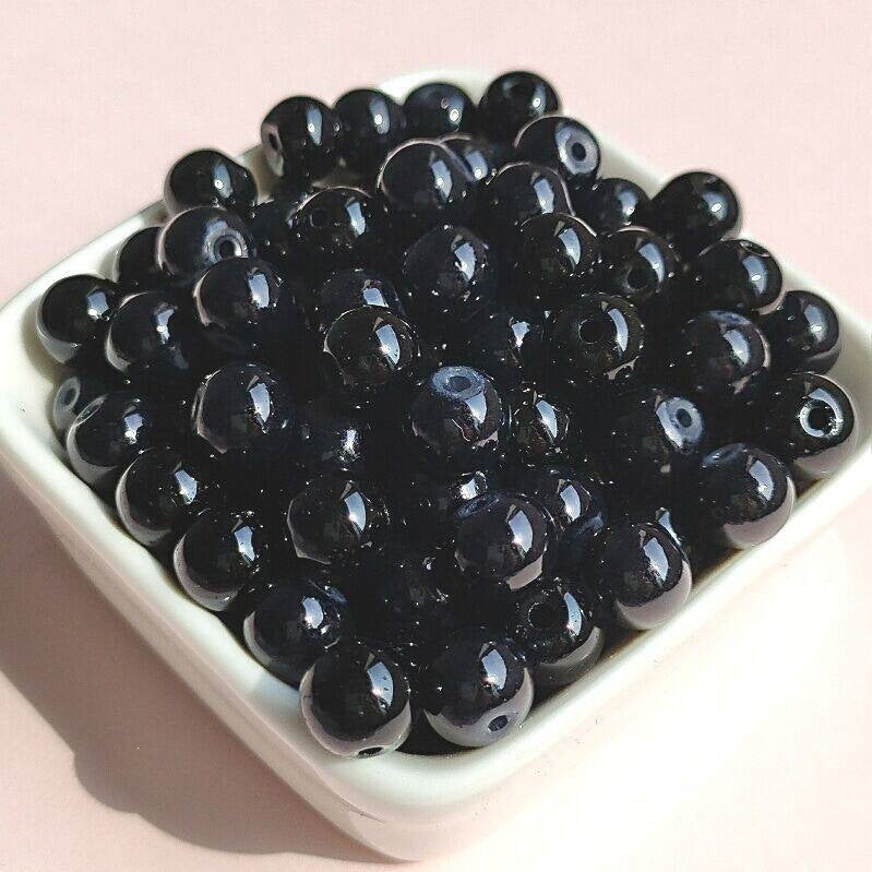(200pcs)6/8/10/12mm Chalcedony Crystal Round Beads - Jade-like Series