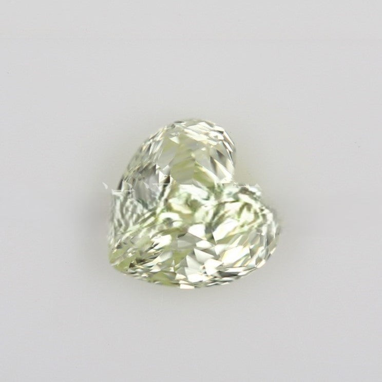 5A 6-8mm Heart Shape Rose Cut Loose CZ Stone - 2pcs