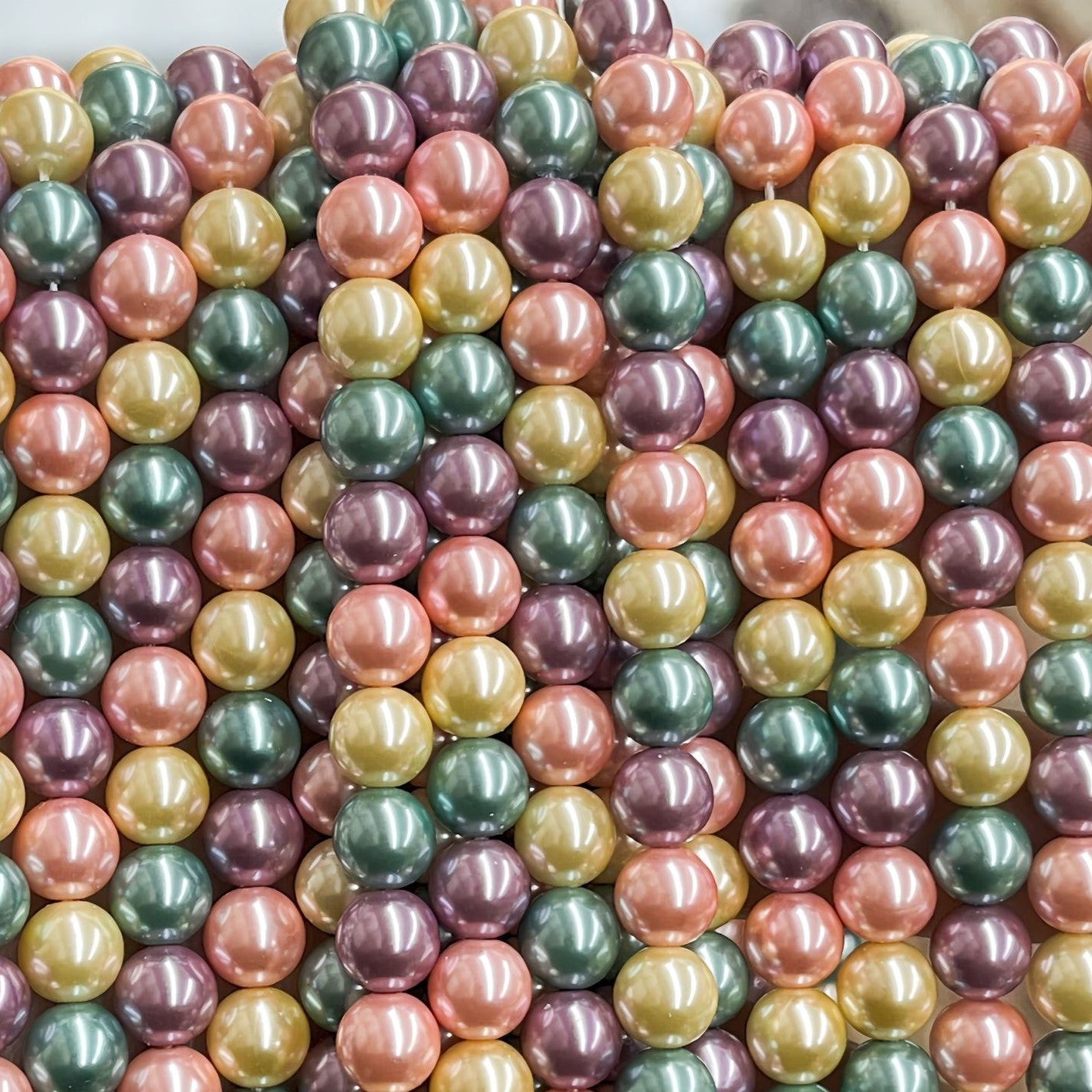 7A Crystal Round Pearls, Full-Drilled Beads, 2-16mm, Swarovski Color