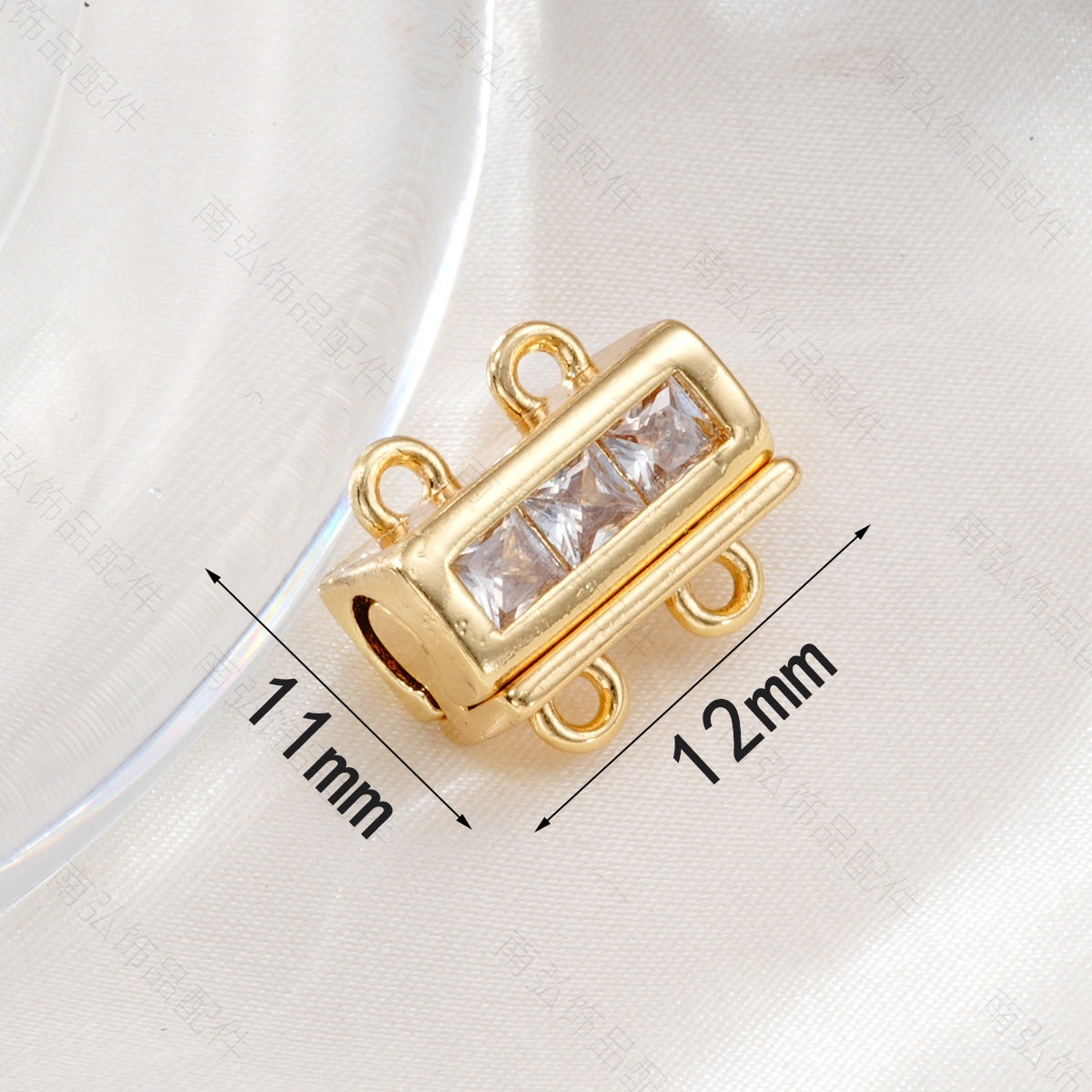 Magnetic Double Row Jewelry Connectors