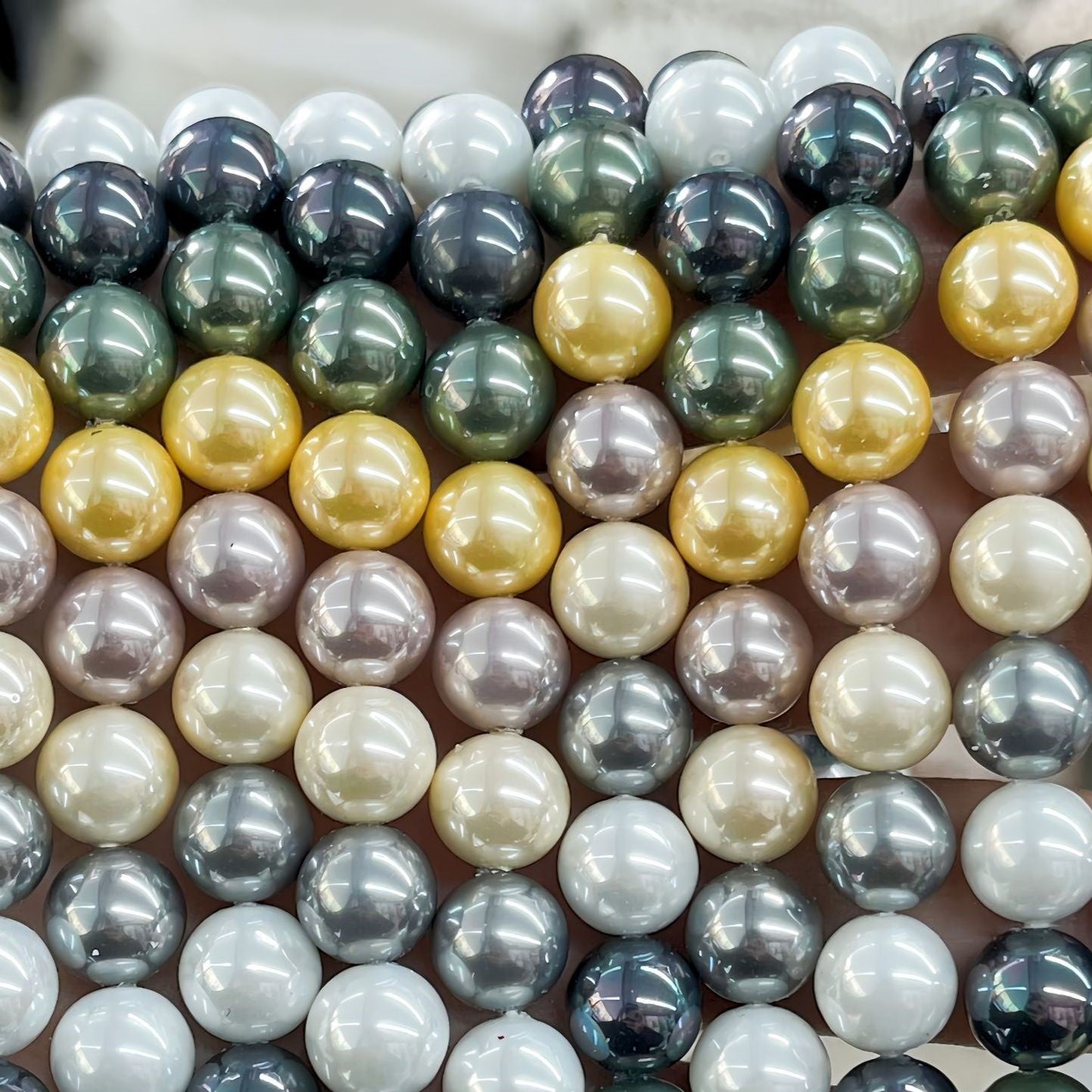7A Crystal Round Pearls, Full-Drilled Beads, 2-16mm, Swarovski Color
