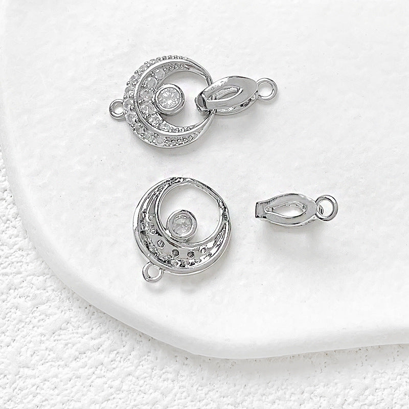 Round Shape Zircon Closure