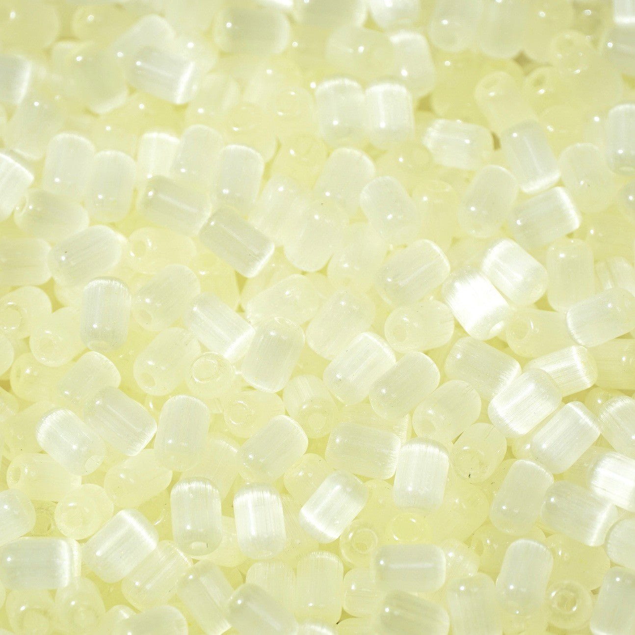 (200pcs)4x6mm Brushed Cat's Eye Date-Shape Glass Seed Beads