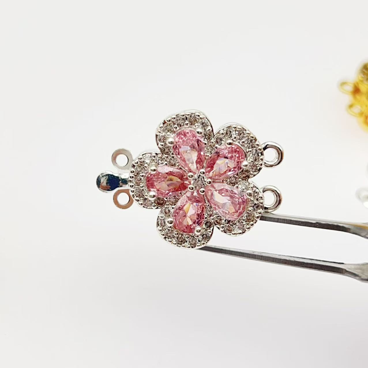 Double Row Floral End Clasp