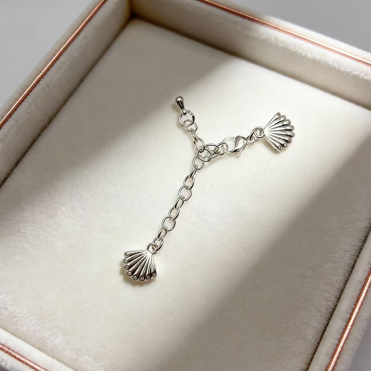 Two-Strand Extender Chain with Shell Charm