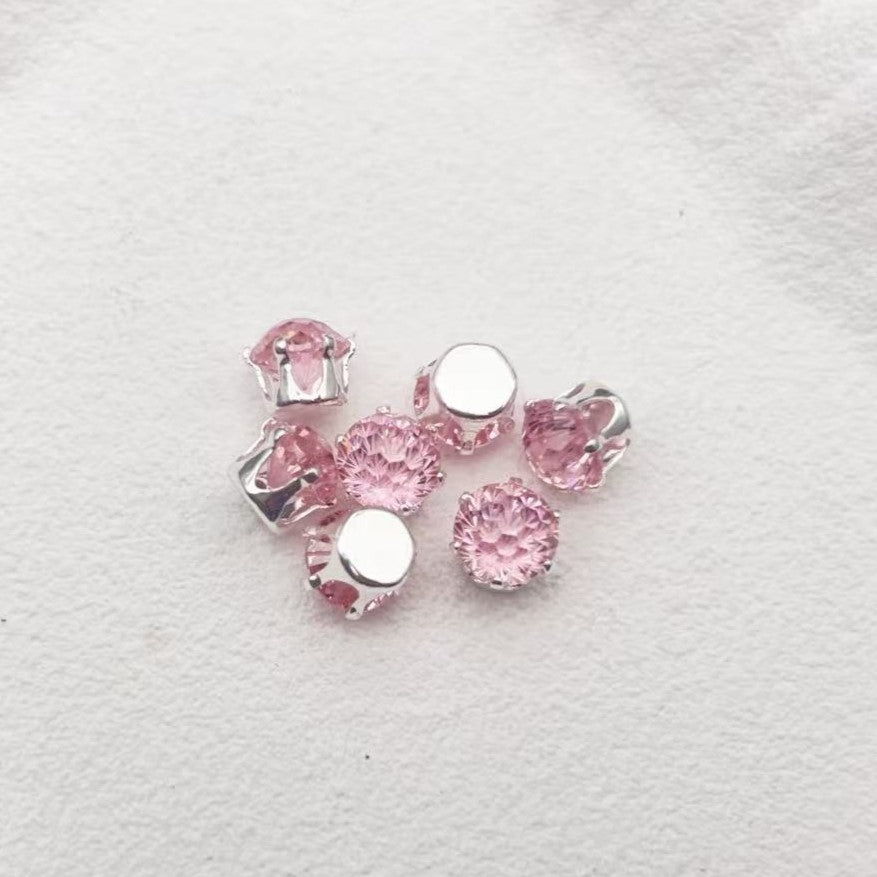 6mm Firework-Cut Prong Set CZ