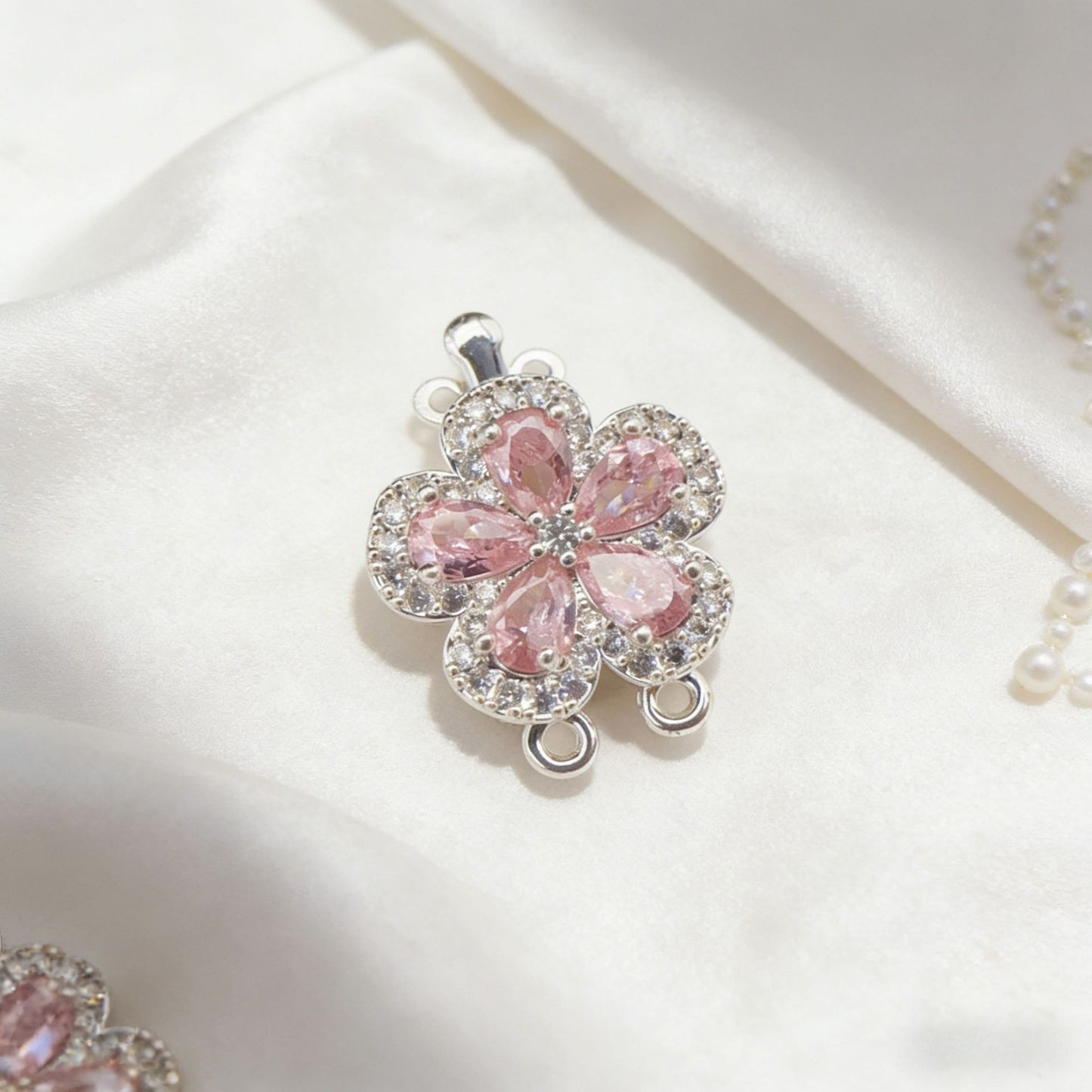 Double Row Floral End Clasp