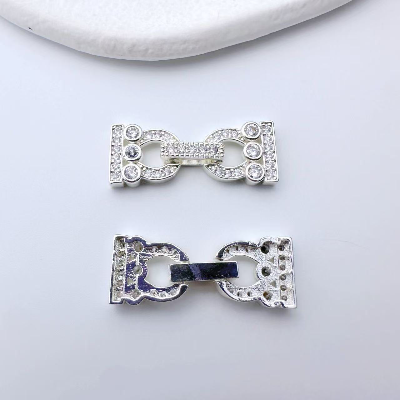 Multi-Row Gold-Filled CZ Connector/Closure
