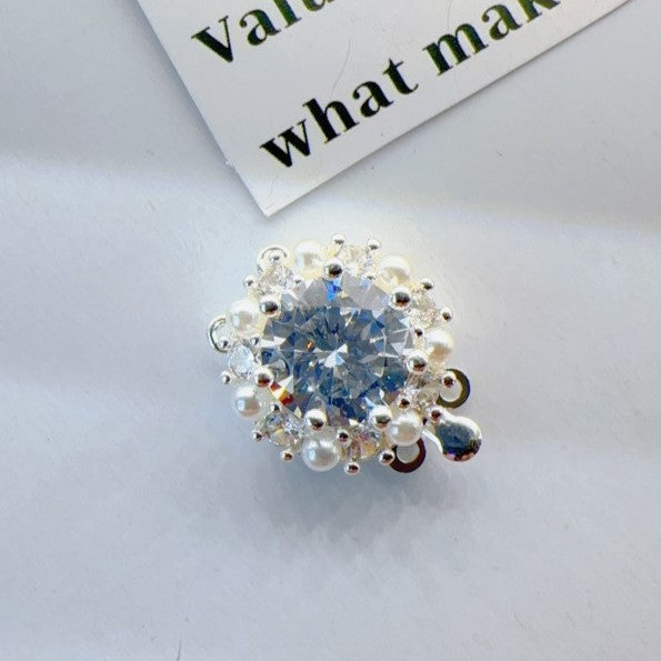 Plated Pearl Minimalist Double-Row Clasp