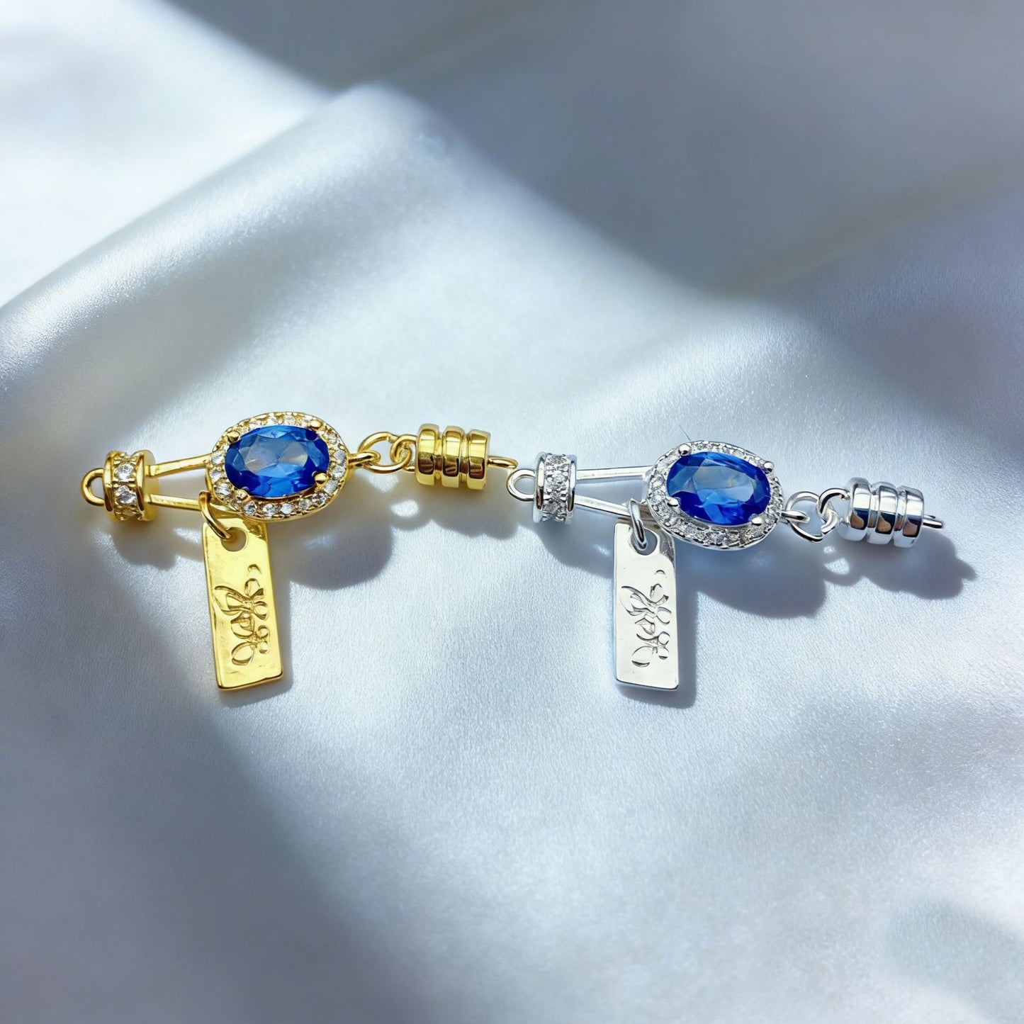 Tarnish-Resistant Butterfly Tag Holder (Versatile Clasp)