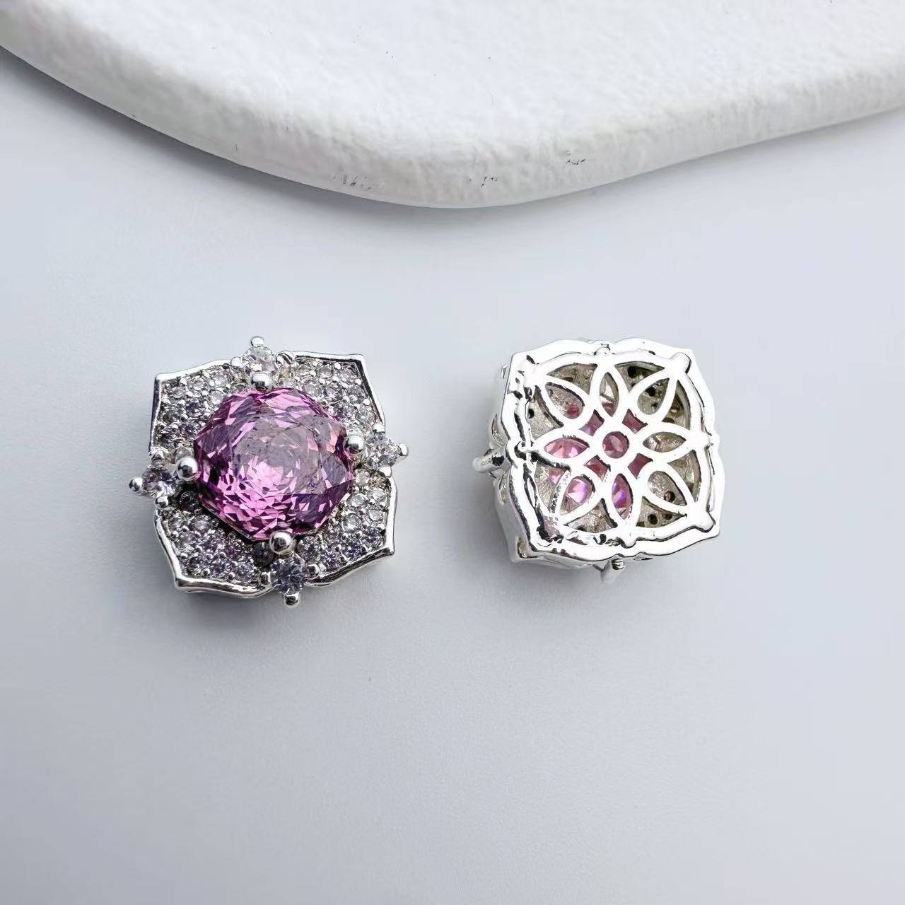 Rose Cut Square Zircon Spacer