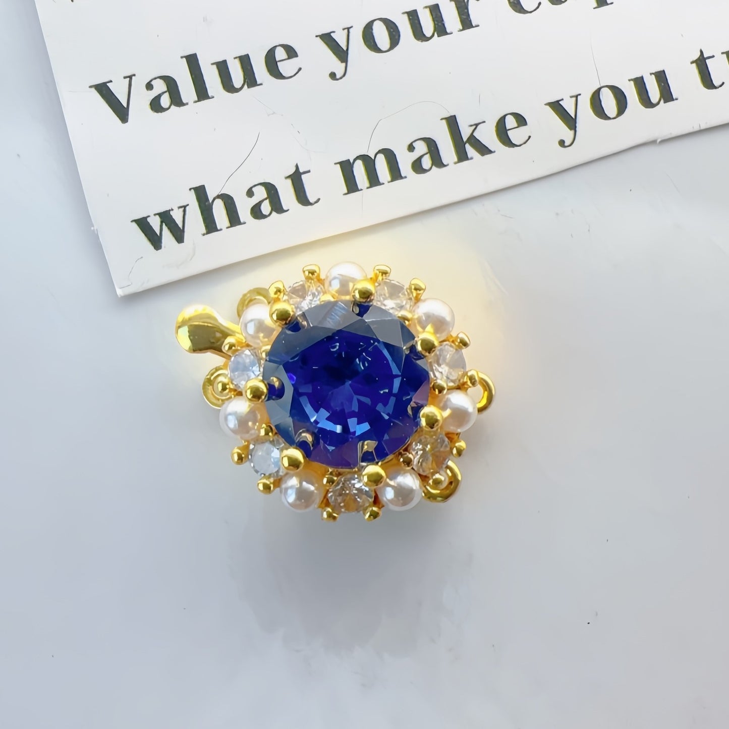 Plated Pearl Minimalist Double-Row Clasp