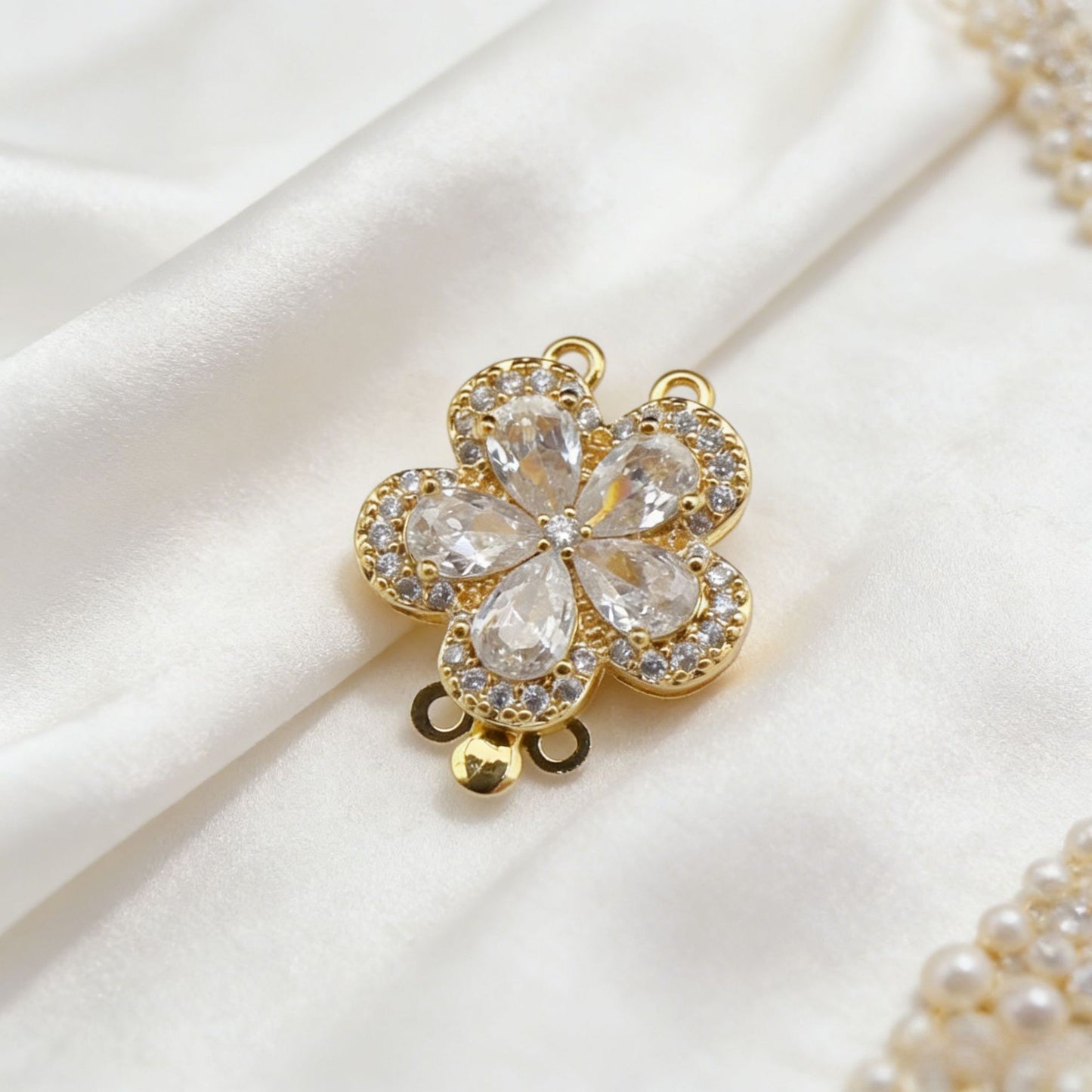 Double Row Floral End Clasp