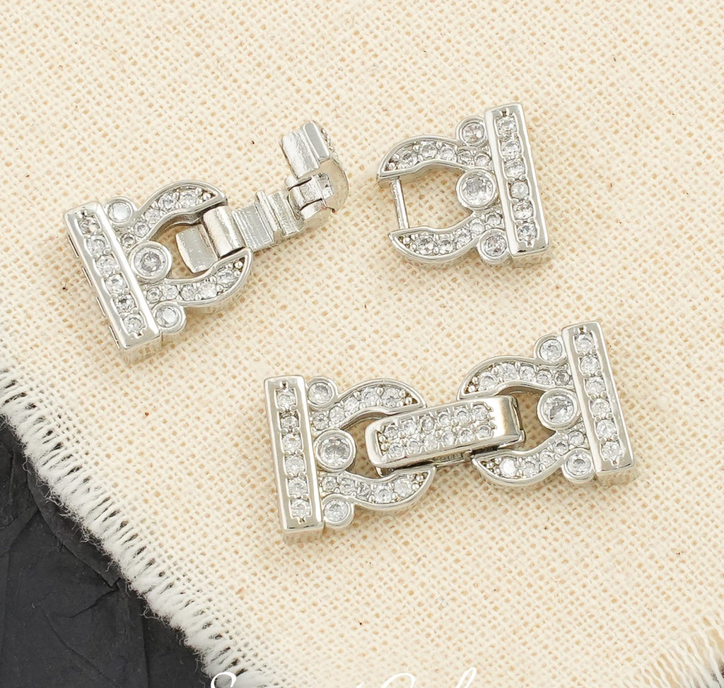 Multi-Row Gold-Filled CZ Connector/Closure