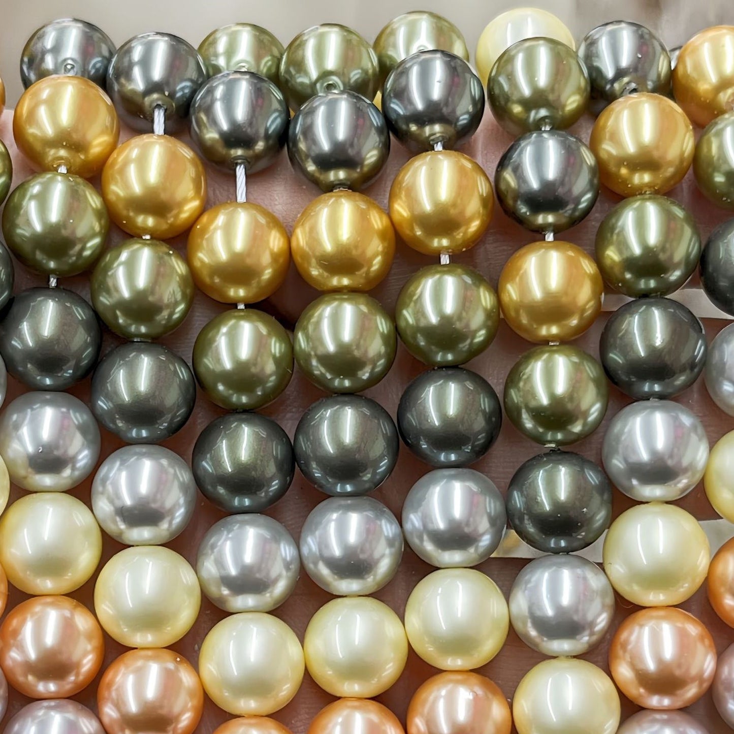 7A Crystal Round Pearls, Full-Drilled Beads, 2-16mm, Swarovski Color