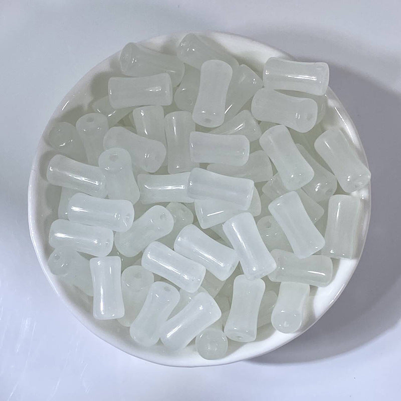 (50pcs)6x12mm Bamboo Joint Crystal Beads