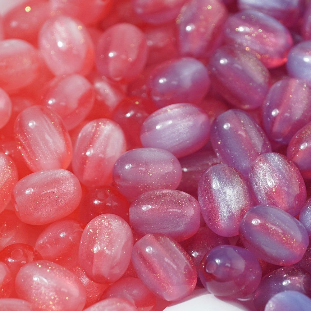 (50pcs)8x11mm Light & Temperature-Sensitive Resin Oval Beads