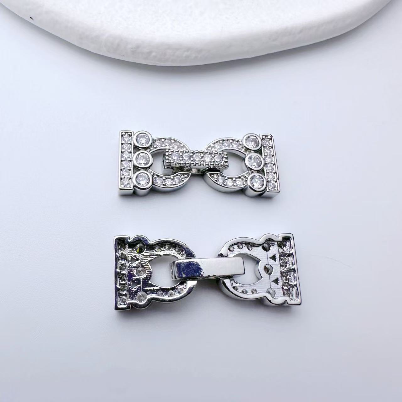 Multi-Row Gold-Filled CZ Connector/Closure