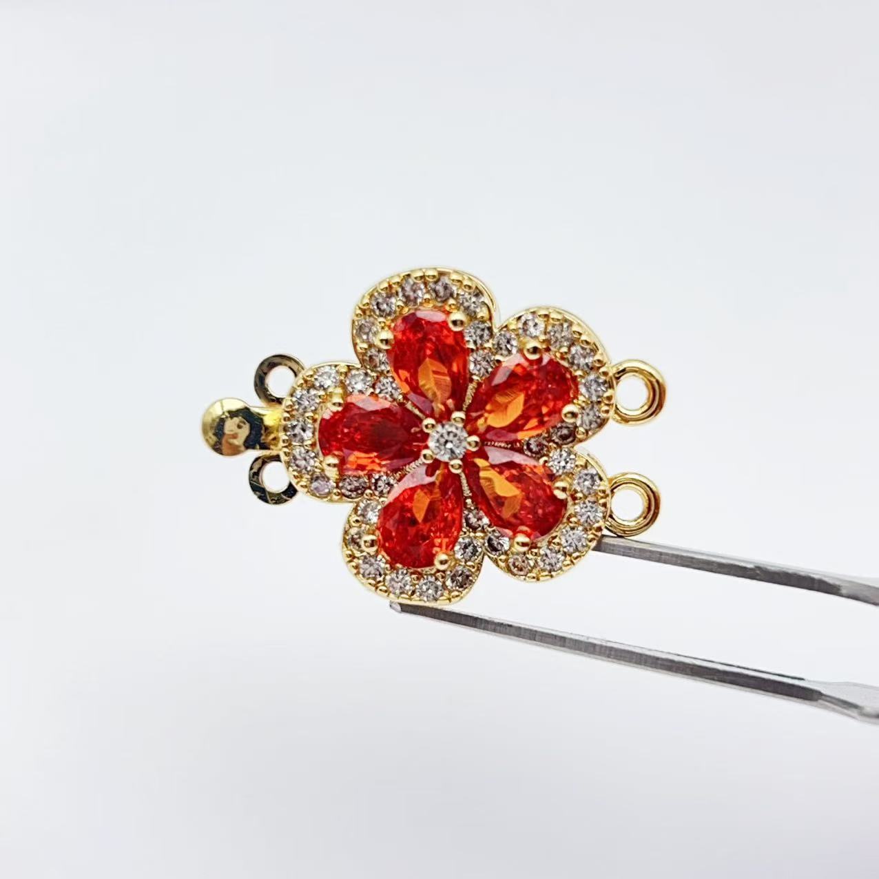 Double Row Floral End Clasp