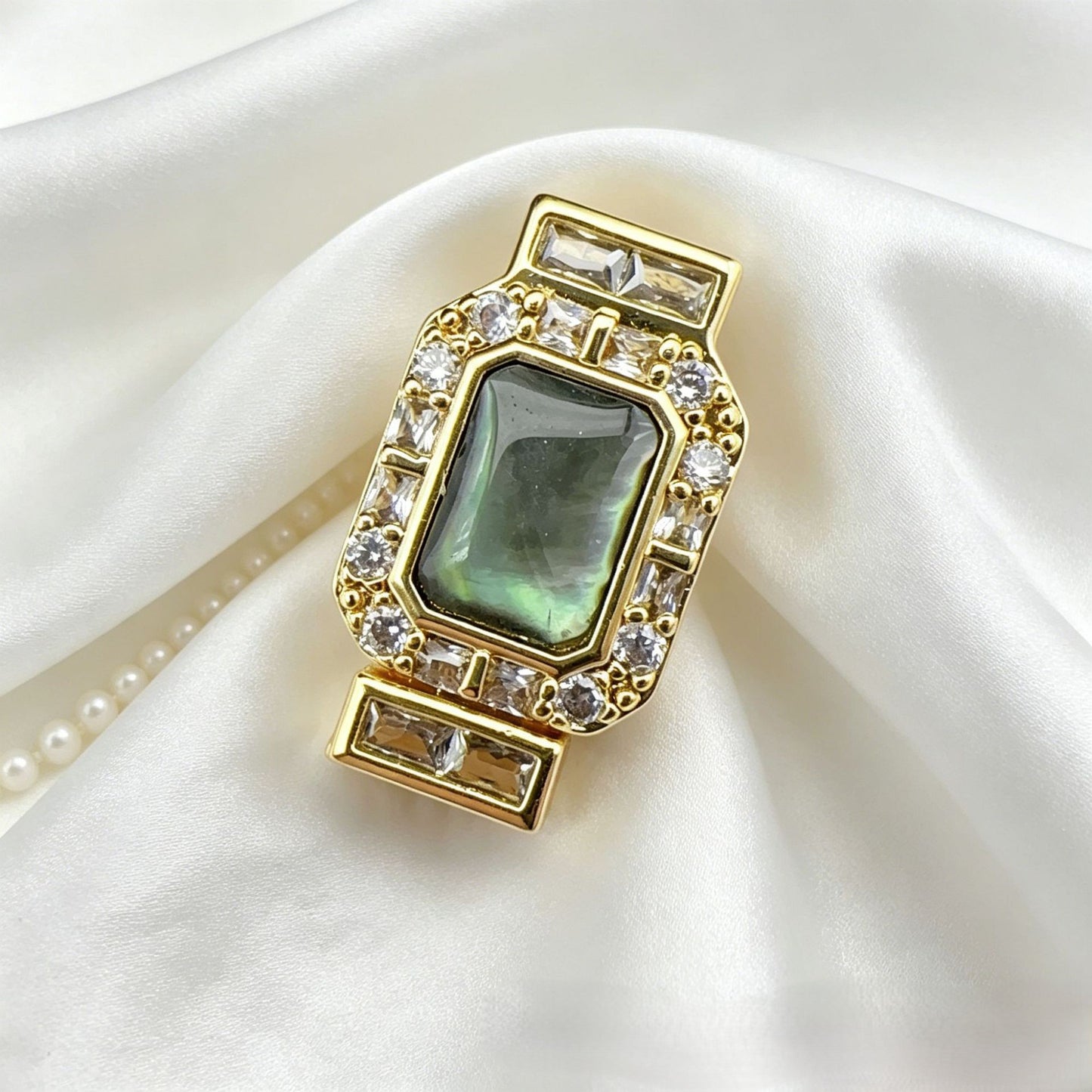 Fat Bell Sqaure Zircon Closure Set