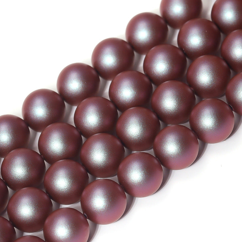 Matte Frosted Round Pearls - Chameleon Series