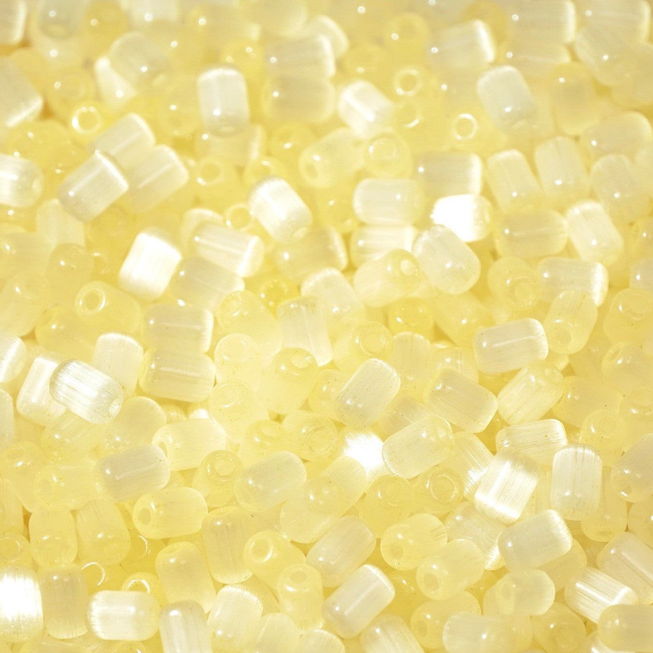 (200pcs)4x6mm Brushed Cat's Eye Date-Shape Glass Seed Beads