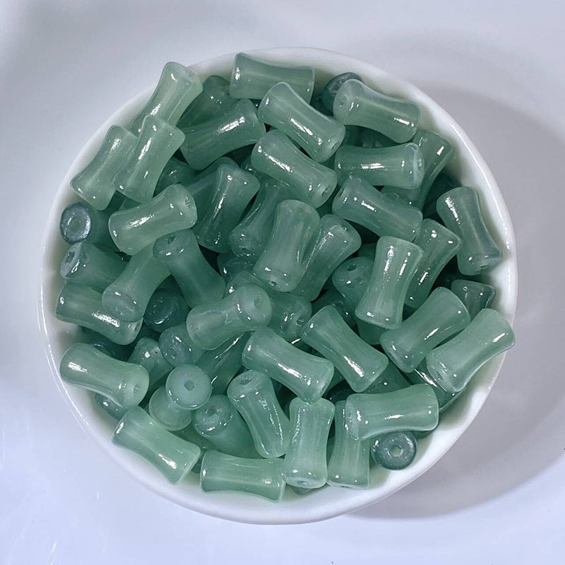 (50pcs)6x12mm Bamboo Joint Crystal Beads