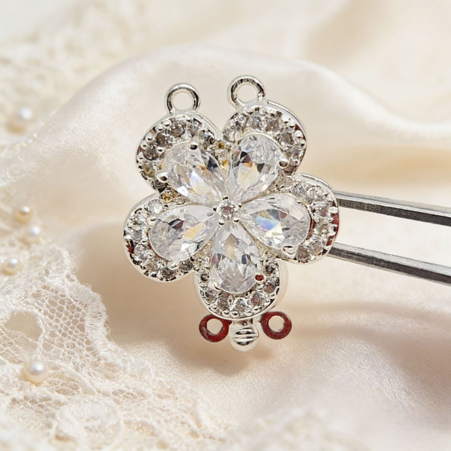 Double Row Floral End Clasp